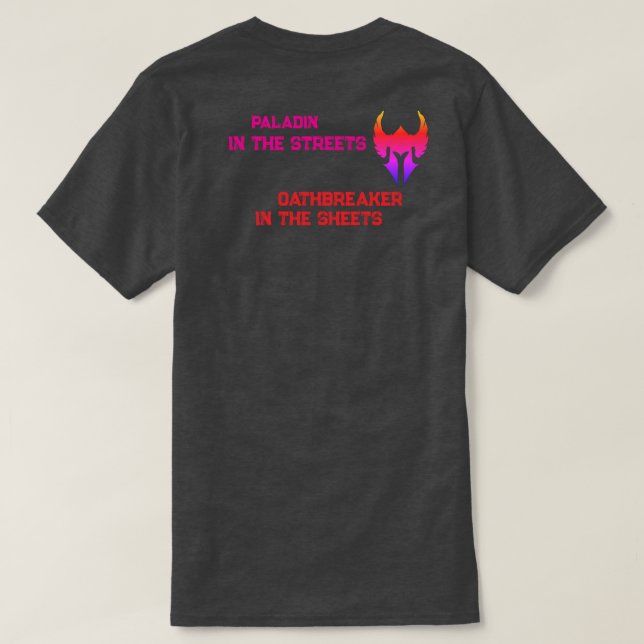 Camiseta Paladin Oathbreaker Smacktalk (Verso do Design)