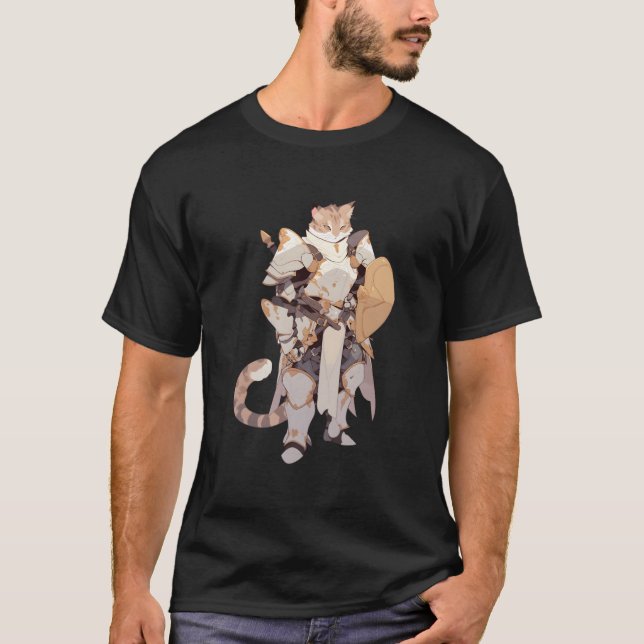 Camiseta Paladino Gato Heróico (Frente)
