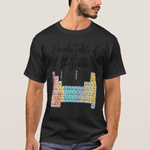 Camiseta Palavra Cristã De Deus Mesa Periódica Da Bei