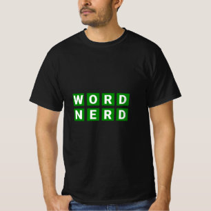 Camiseta Palavra Cruzada E Ortografia De Jogo De Nerd Do Wo
