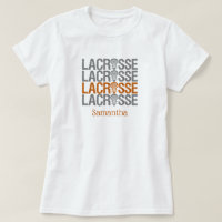 Palavra de Lacrosse em Laranja Queimado