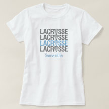 Palavra de Lacrosse em Pó Azul