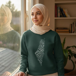 Camiseta Palavra de Mapa Livre da Palestina em Gaza