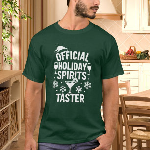 Camiseta Palavra de Natal espíritos divertidos do partido d