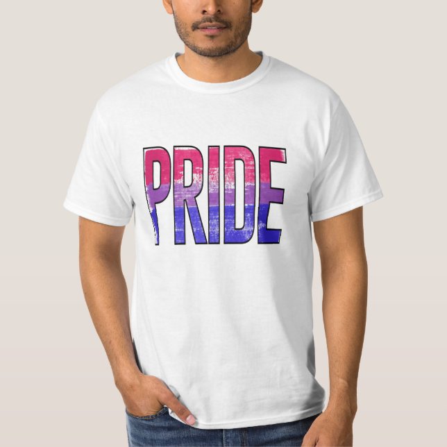 Camiseta Palavra de Orgulho Bissexual (Frente)