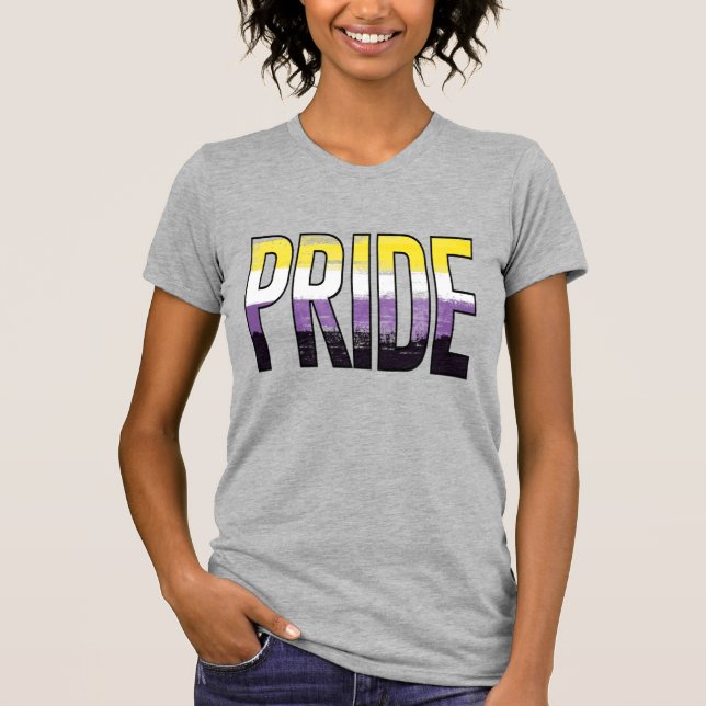 Camiseta Palavra de Orgulho Não Binário (Frente)