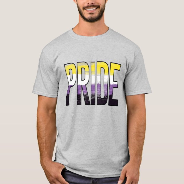 Camiseta Palavra de Orgulho Não Binário (Frente)