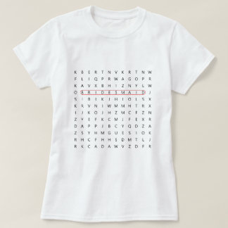 Camiseta Palavra Divertida de Bridesmaid Encontrar Bachelor