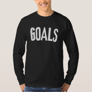 Camiseta Palavra Motivacional Mínima do GOALS