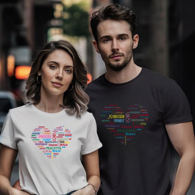 Camiseta Palavra personalizada Keepsasael adiciona suas pal (Criador carregado)