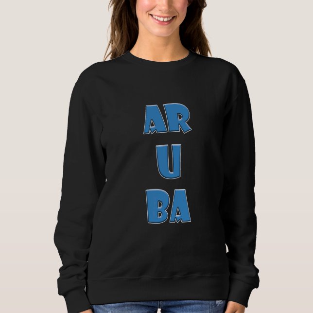 Camiseta Palavras Coloridas de Aruba (Frente)