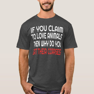 Camiseta Palavras de Amantes de Animais e Veganos retrô
