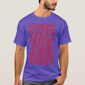 Camiseta palavras de amor trabalho de arte da caligrafia ár