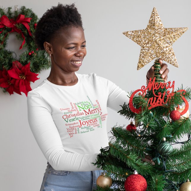 Camiseta Palavras de Natal (Criador carregado)