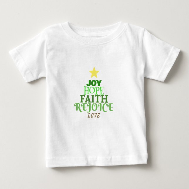 Camiseta Palavras de Natal Árvore de Natal (Frente)