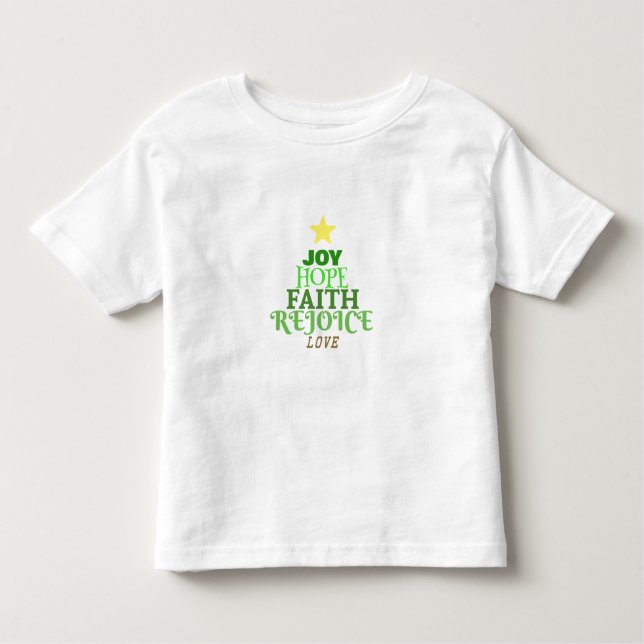 Camiseta Palavras de Natal Árvore de Natal (Frente)