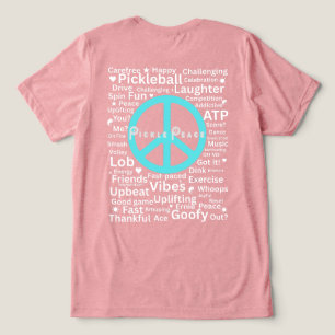 Camiseta palavras de pepino pacíficas