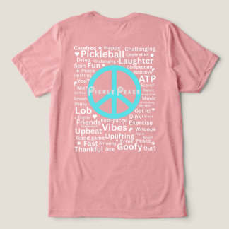 Camiseta palavras de pepino pacíficas