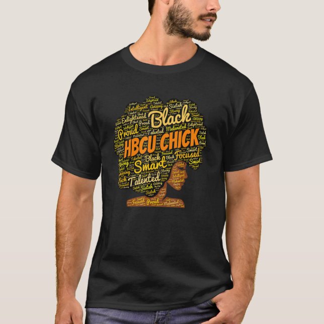 Camiseta Palavras de Pintinho HBCU em Afro (Frente)