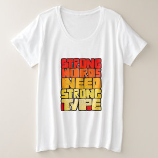 Camiseta Palavras Desenhadas À Mão Palavras Fortes Precisam