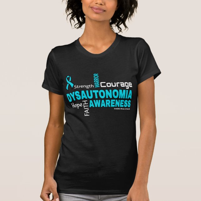 Camiseta Palavras...Disautonomia da Camisa-T (Frente)