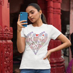 Camiseta Palavras do coração