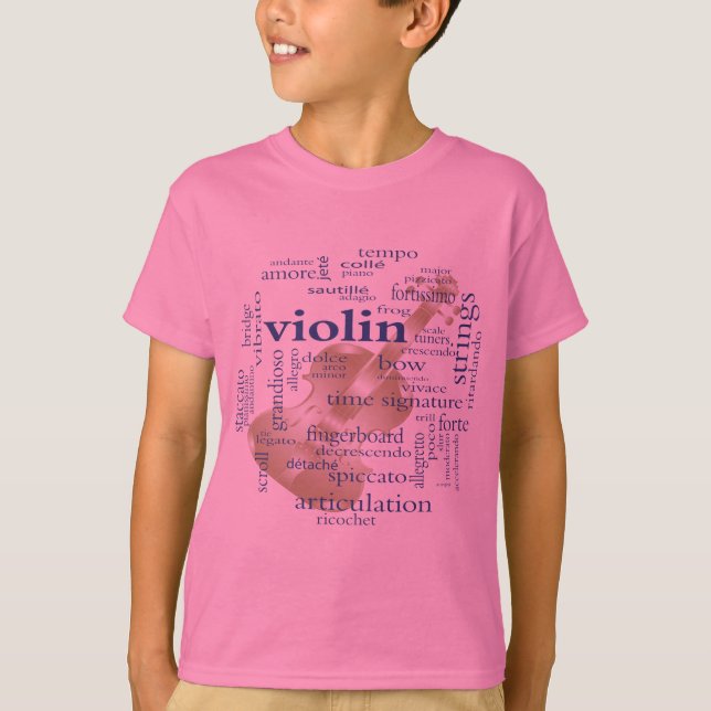 Camiseta Palavras do violino (Frente)