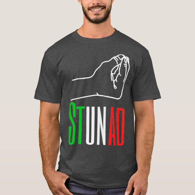Camiseta Palavras em italiano Stunad Italiano Funny Gift (Frente)