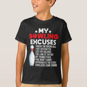 Camiseta Palavras Engraçadas De Boliche Para Bowler