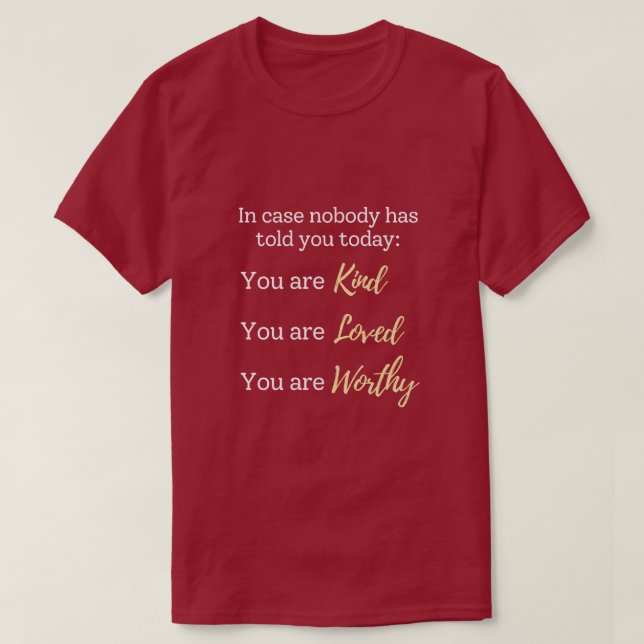 Camiseta Palavras Gentis (Frente do Design)