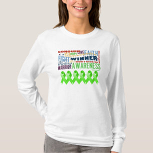 Camiseta Palavras Inspiradoras para Linfoma Não-Hodgkin