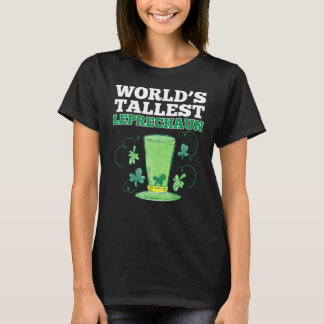 Camiseta Palavras Mais Altas Leprechaun Belo Design Gráfico