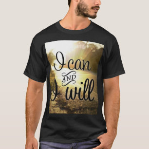 Camiseta Palavras Motivacionais - Eu Posso E Irei