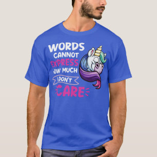 Camiseta Palavras Não Podem Exprimir Quanto Eu Faço No Unic