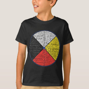 Camiseta Palavras Nativas Americanas Da Roda Medicina 1