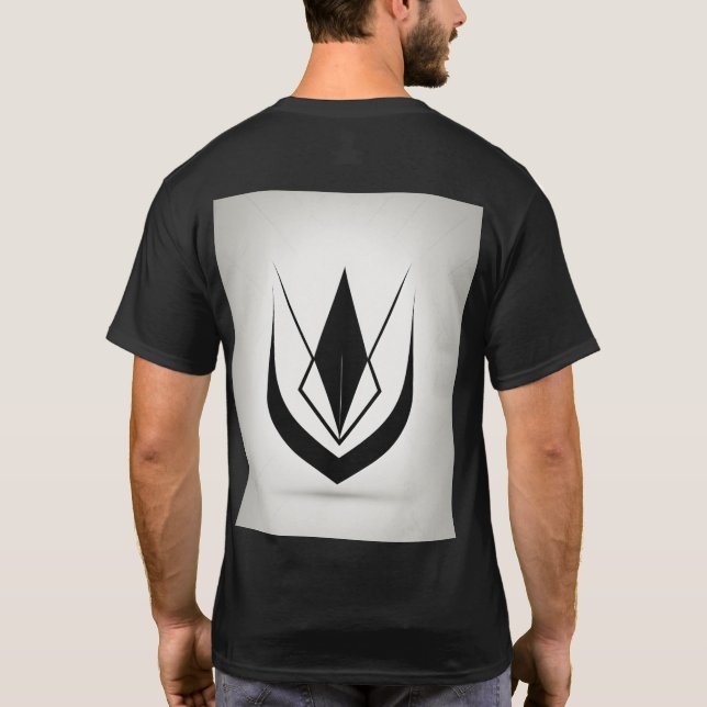 Camiseta "Palavras Negras: Tee dos Homens de Arte em Texto" (Verso)