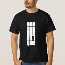 Camiseta Palavras Pai Você É Único