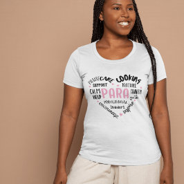 Camiseta Palavras Paraprofissionais Encorajadoras