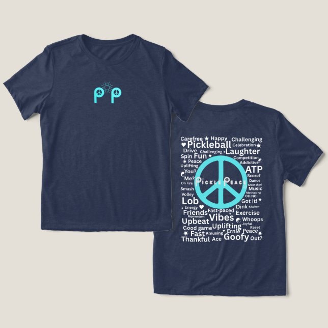 Camiseta Palavras Picles Paz (Design Frente e Verso)