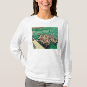 Camiseta Palco de aterragem com barcos, 1888 de Vincent van