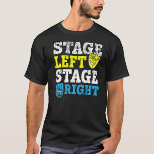 Camiseta Palco Esquerdo palco Ator do Teatro Direito Broadw