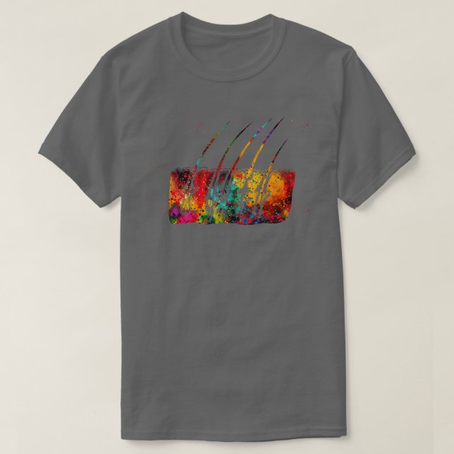 Camiseta Palcos de crescimento do cabelo 1 (Frente do Design)