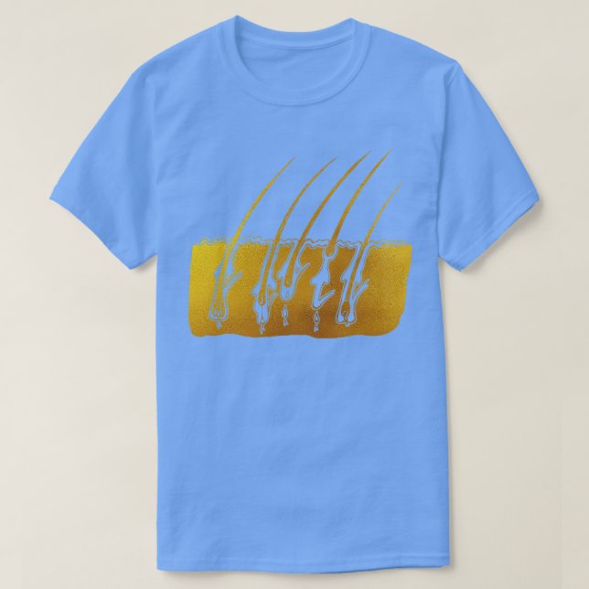 Camiseta Palcos de crescimento do cabelo 4 (Frente do Design)