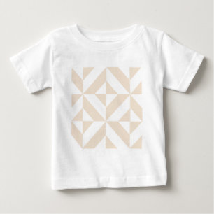 Camiseta Pale Beige Geométrico Deco Cube Padrão