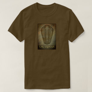 Camiseta Paleo-chic Calymene Sepia Trilobite
