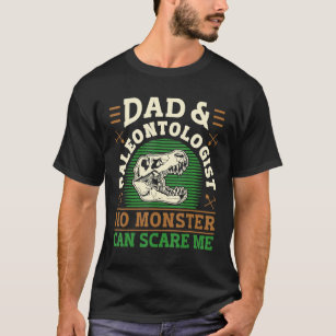Camiseta Paleontologia Fósseis Digger Dinossauros Pai E Pál