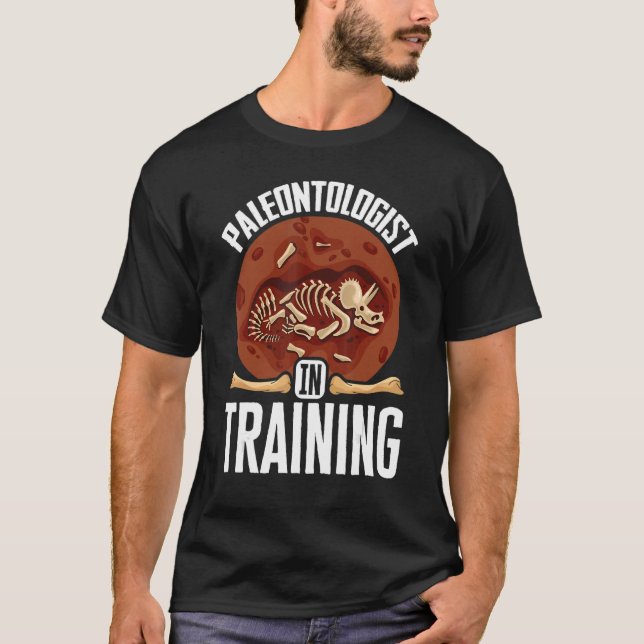 Camiseta Paleontologia Fossils Digger Dinossauros Paleontol (Frente)