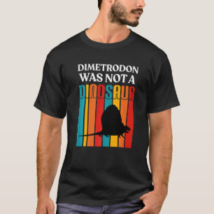 Camiseta Paleontologia Para Adultos Dinossauros Dimetrodon 