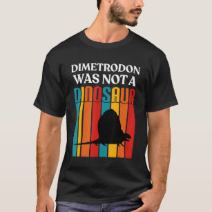 Camiseta Paleontologia Para Adultos Dinossauros Dimetrodon 