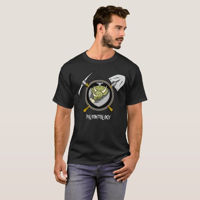 Camiseta Paleontologia Tricerátops (Frente Completa)